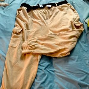 3XL khaki forever 21 with belt pants brand new